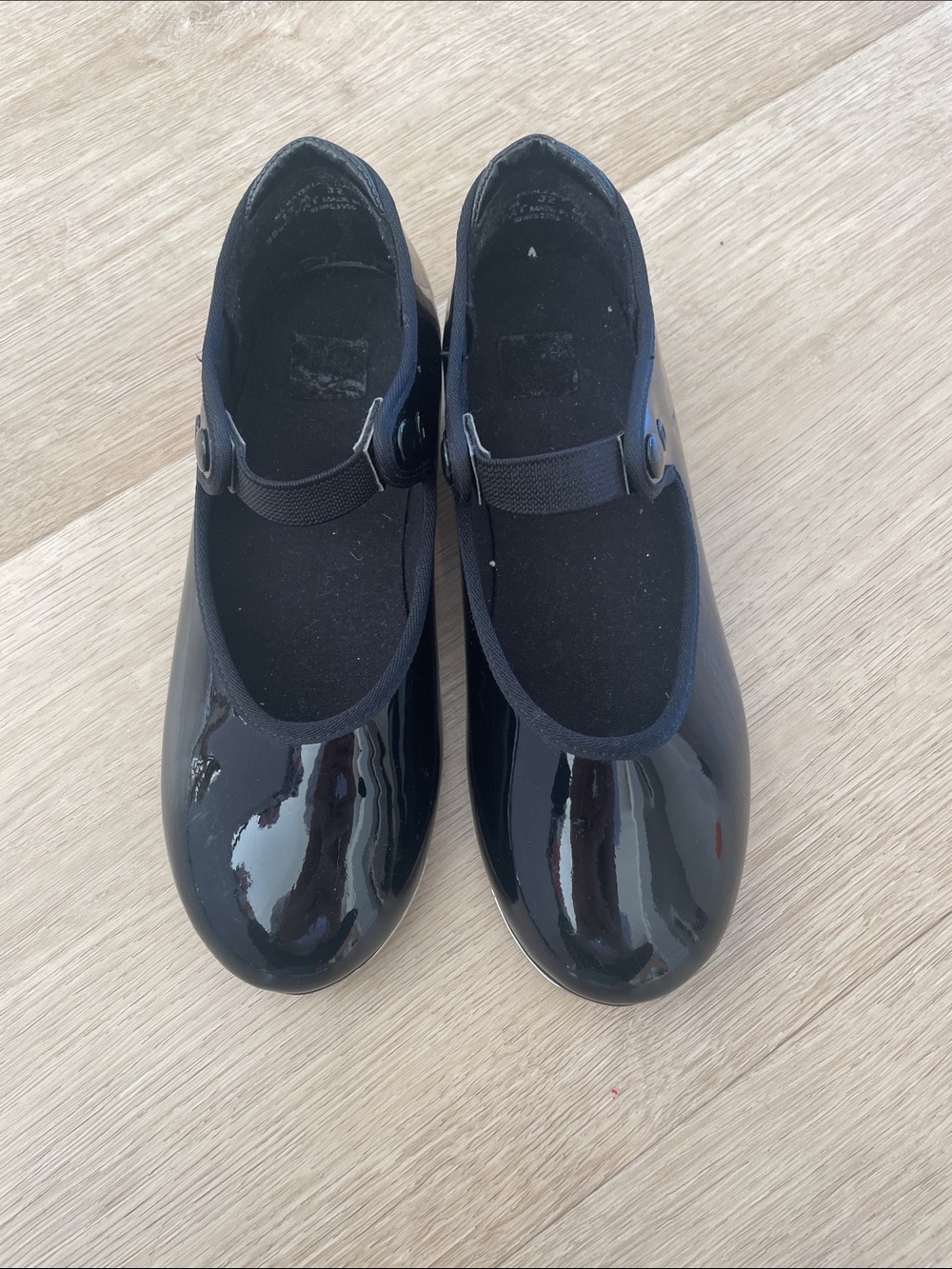 Capezio Black Patent Mary Jane Tap Shoes for Kids